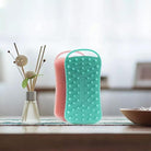 POP Beauty-Çift Taraflı Silikon Vücut Ve Saç Bakım Fırçası - Şampuan Tarağı-Fırça & Tarak-3-Milagron.com