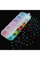 POP Beauty-Nail Art Tırnak Süsleme Pul Seti Yıldız Desenli-Tırnak Süsleme-4-Milagron.com
