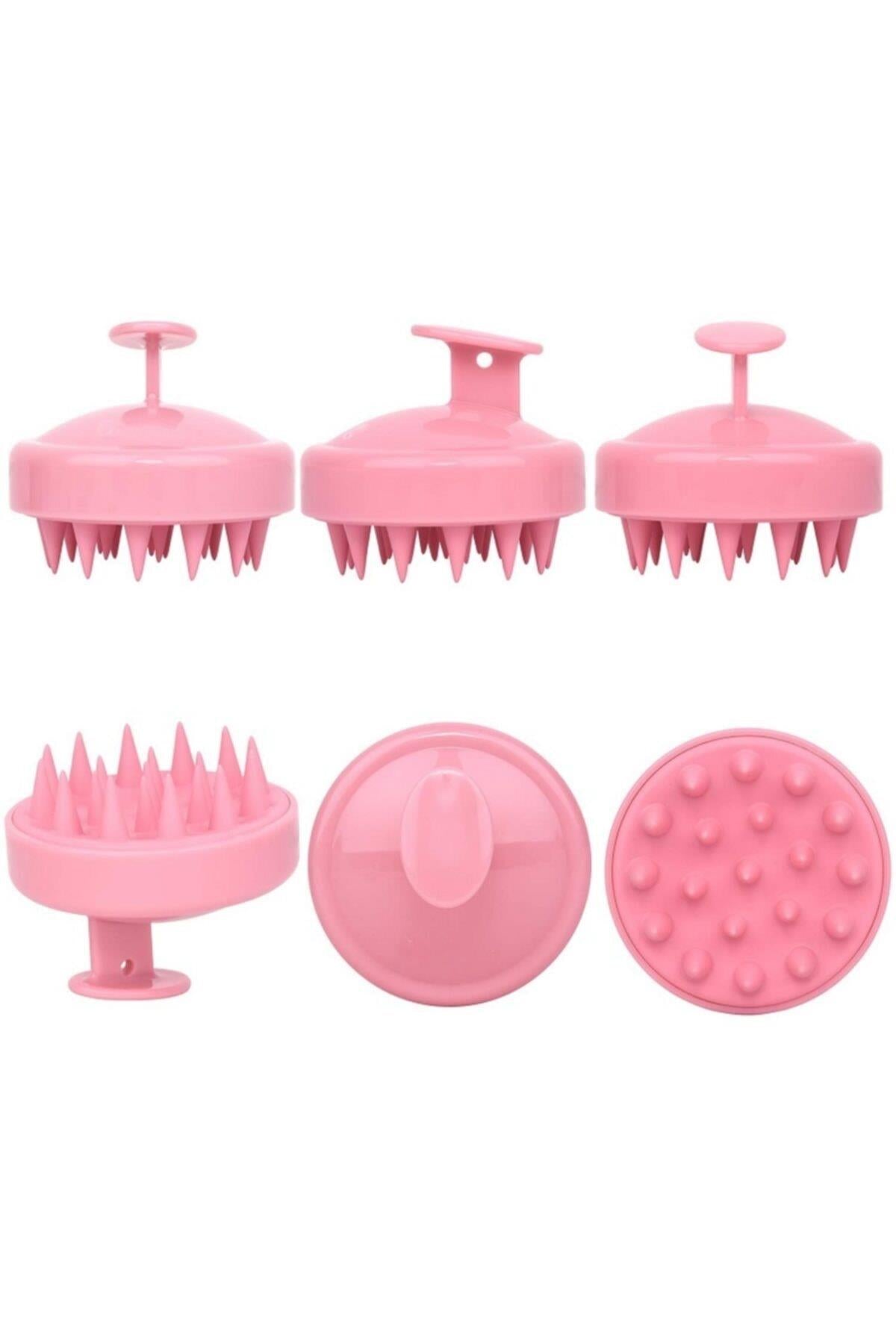 Pop Beauty Saç Bakım Fırçası, Saç Derisine Masaj Yapan Şampuan Tarağı, Duş Fırçası (Pembe) Popbeauty0002
