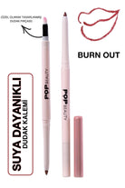POP Beauty-Suya Dayanıklı Dudak Kalemi Asansörlü - Waterproof Lipliner - Burn Out-Dudak Kalemi-1-Milagron.com