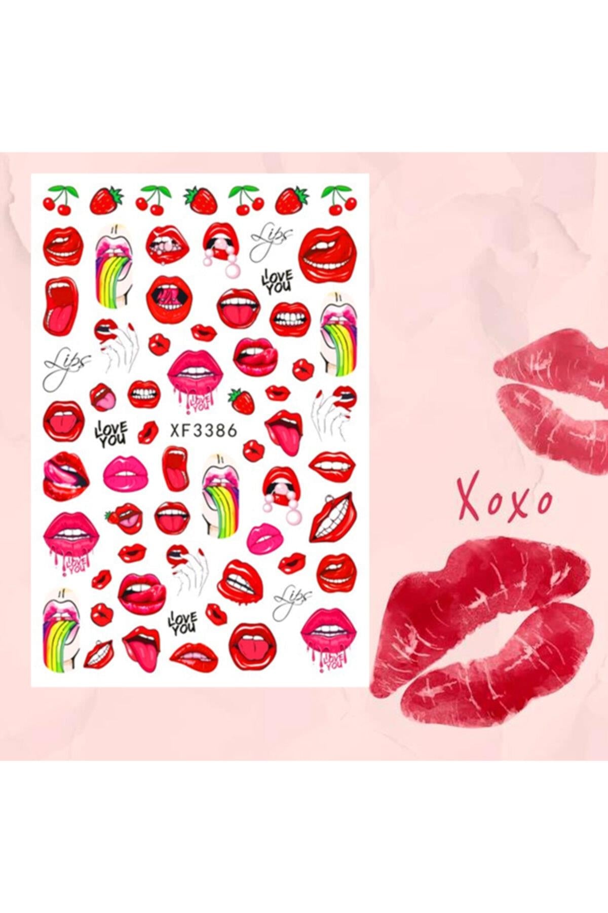 Nail Art Tırnak Süsleme Sticker, Tırnak Dövmesi, Tırnak Tattoo