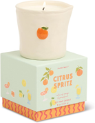 Paddywax Bistro Orange Embossed Ceramic Candle Citrus Spritz 226 Gr Mum
