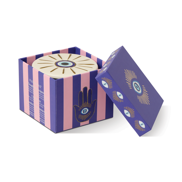 Paddywax Charmed Kutulu Cam Mum Evil Eye Ceramic/Incense&Smoke Blue 226 Gr.