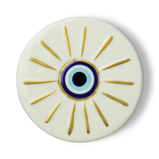 Paddywax Charmed Kutulu Cam Mum Evil Eye Ceramic/Incense&Smoke Blue 226 Gr.