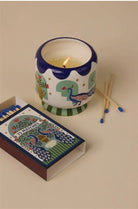 Paddywax A Dopo Luxury Artisan El Boyaması 226G Mum - Peacock - Misted Lime