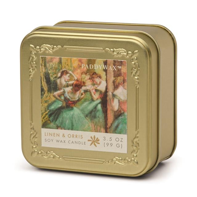 Paddywax-Paddywax Impressionist Teneke Mum Degas 'Dancers, Pink & Green' 99gr-Mum-1-Milagron.com