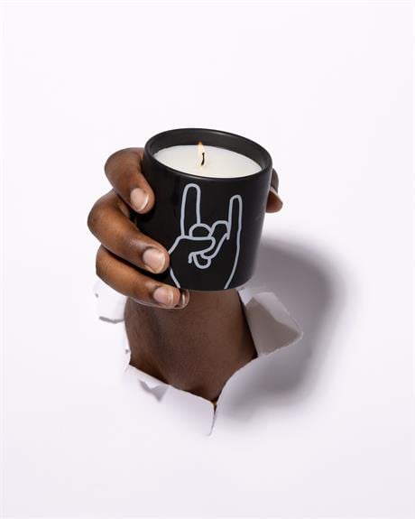 Paddywax-Paddywax Impressions Seramik Bardakta özel üretim Mum Rock On Roll-Mum-1-Milagron.com