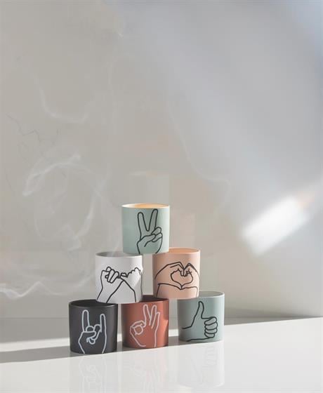 Paddywax-Paddywax Impressions Seramik Bardakta özel üretim Mum Rock On Roll-Mum-5-Milagron.com