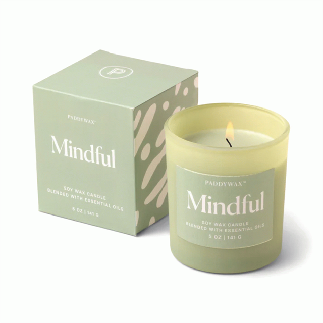 Paddywax - Yeşil Cam Vazo Mindful 141Gr
