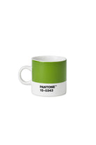 Panto-Pantone 15-0343 Yeşil Porselen Espresso Fincanı-Kahve Fincanı-1-Milagron.com