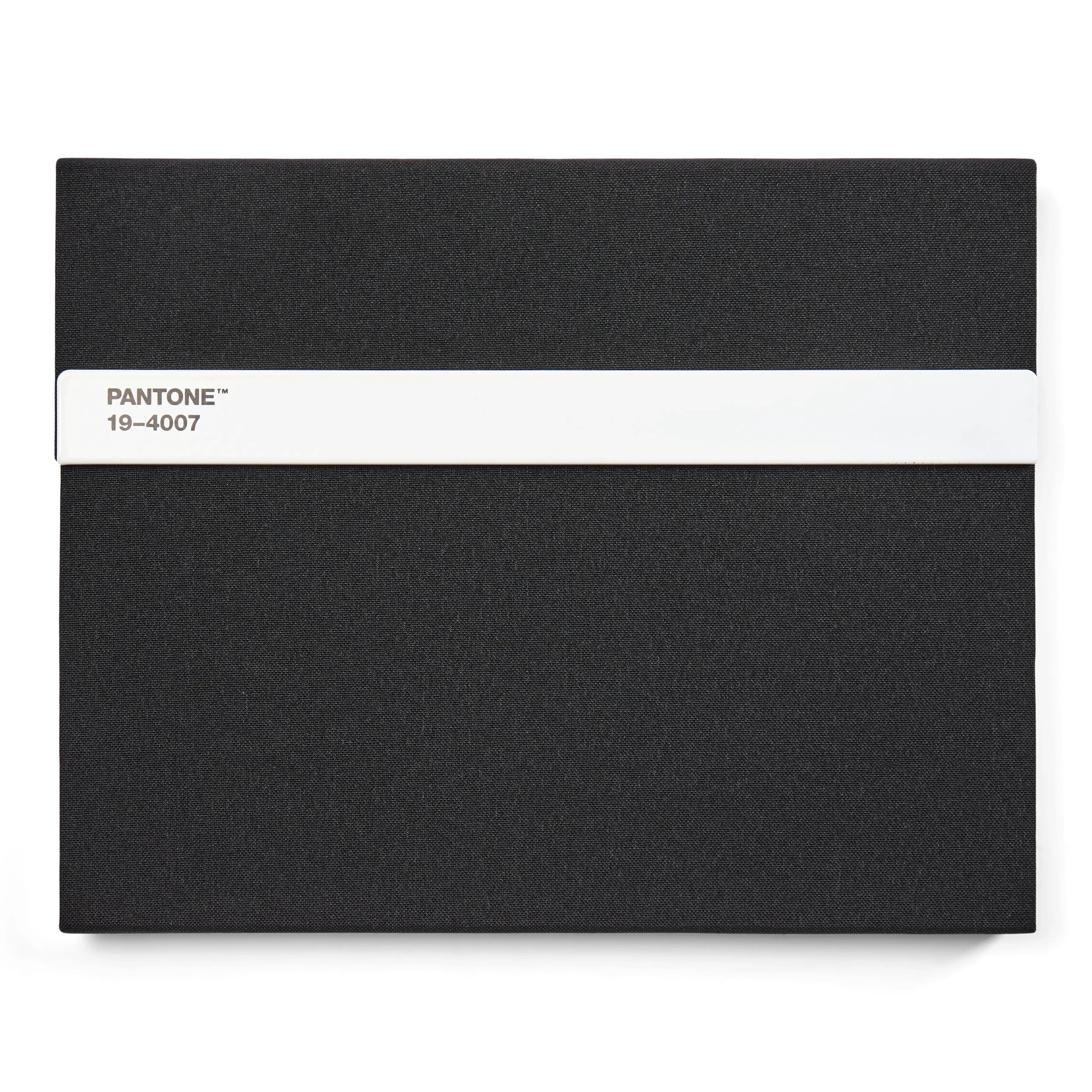 Pantone 19-4007 Siyah Sert Kapaklı Çizgisiz Not Defteri Ve Kalem