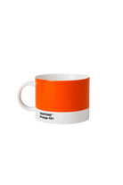 Panto-Pantone Orange 021 Turuncu Porselen Çay Fincanı-Kahve Fincanı-1-Milagron.com