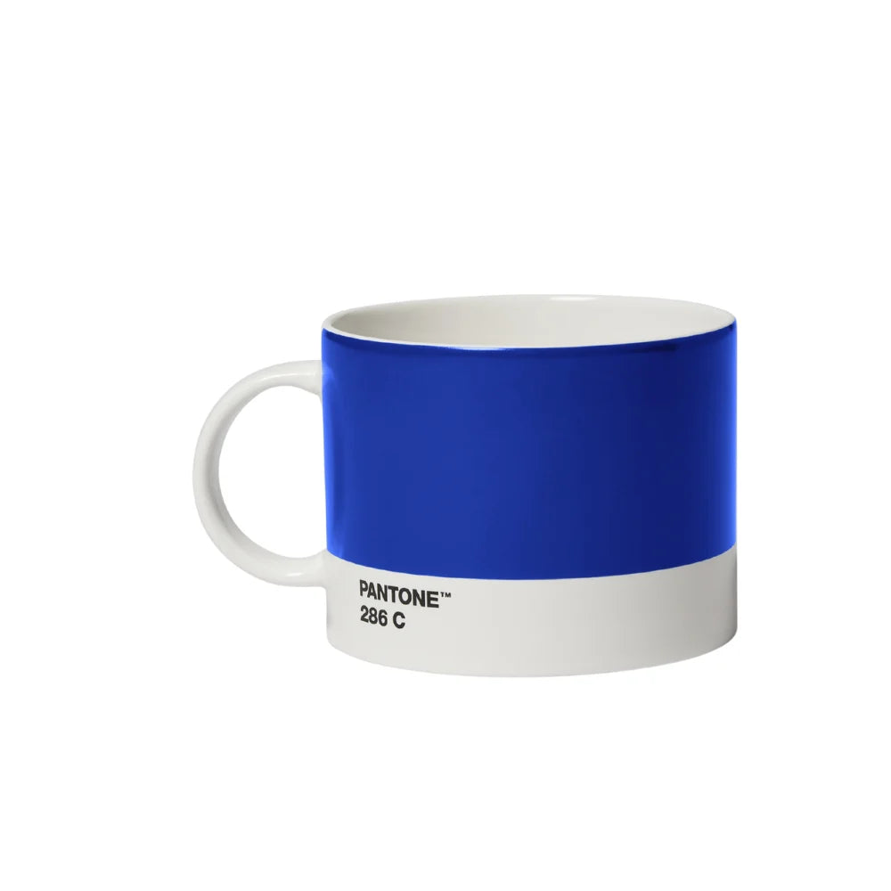 Pantone 286 Saks Mavisi Porselen Çay Fincanı