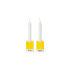 Pantone Yellow 012 Sarı İkili Porselen Mumluk Set