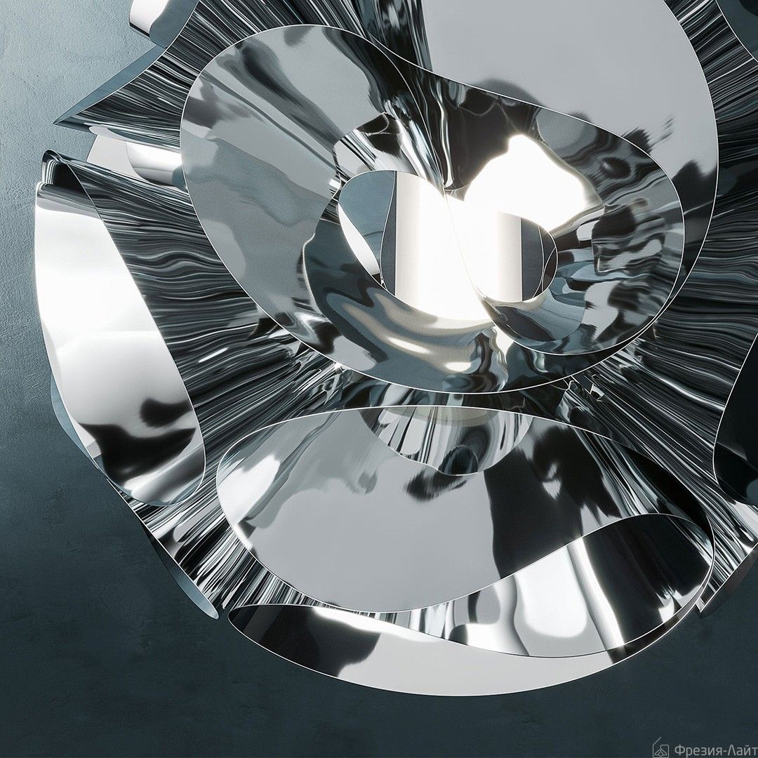 Floral Plafonyer 1L Krom Ø40X40 Cm Cm E27 1X150W