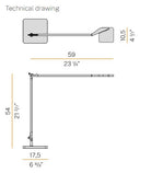 Jackie Masa Lambasi Titanyum Ø19X59Xh54 Cm Led 10W 3000K