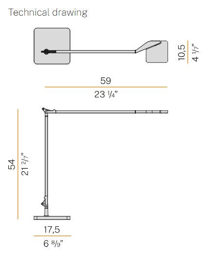 Jackie Masa Lambasi Titanyum Ø19X59Xh54 Cm Led 10W 3000K