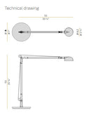 Opuntia Masa Lambasi Mat Si̇yah Ø18X53Xh53 Cm Led 8.W 2700K