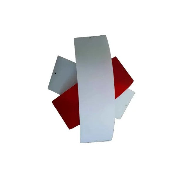 Tourbillon Plafonyer 1L Beyaz Kirmizi Ø49X43Xh13 Cm R7S 1X160W