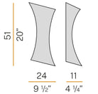 Twister Apli̇k 2L Beyaz-Nikel Ø34X11Xh51 Cm E27 2X60W