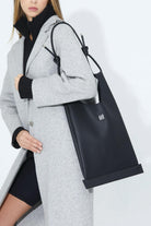 Pap Atelier-Shopper Çanta (Siyah)-Omuz Çantası-3-Milagron.com