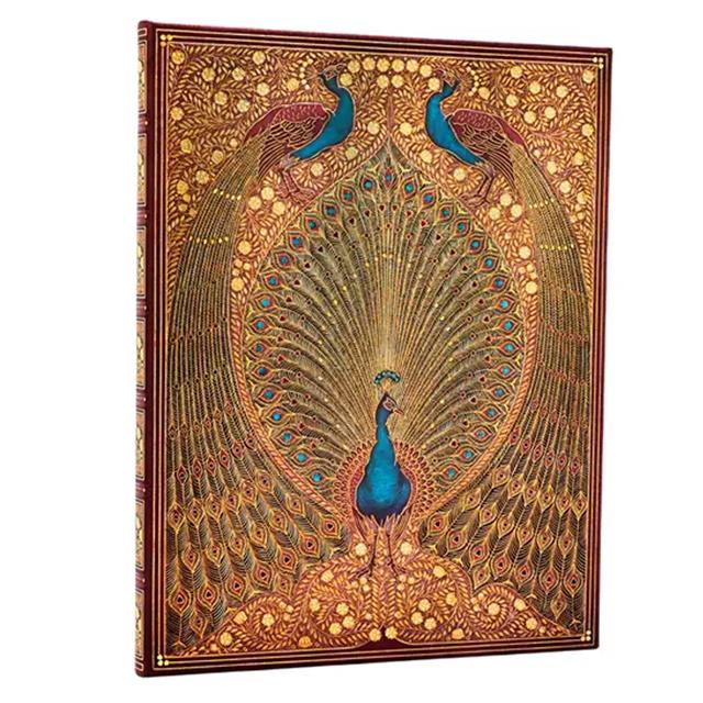 Paperblanks-Hafiz S Peacocks Sert Kapak 18x23 Çizgisiz Defter Pb9888 1-Çizgisiz-1-Milagron.com