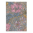 Paperblanks-Morris Pink Honeysuckle Sert Kapak Çizgisiz Defter - 18x23 Cm / 144 Sayfa-Defter-1-Milagron.com