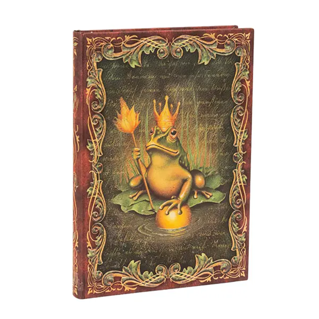 Paperblanks-The Brothers Grimm Frog Prince Sert Kapak 13x18 Çizgisiz Defter Pb9785 3-Çizgisiz-1-Milagron.com