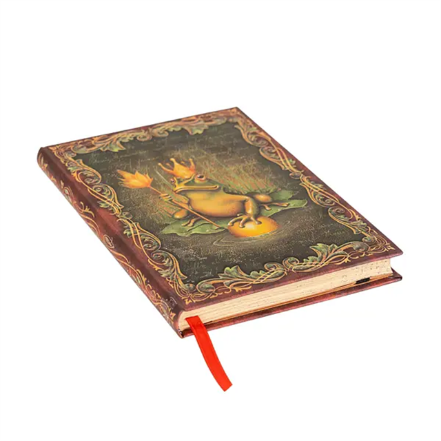 Paperblanks-The Brothers Grimm Frog Prince Sert Kapak 13x18 Çizgisiz Defter Pb9785 3-Çizgisiz-2-Milagron.com