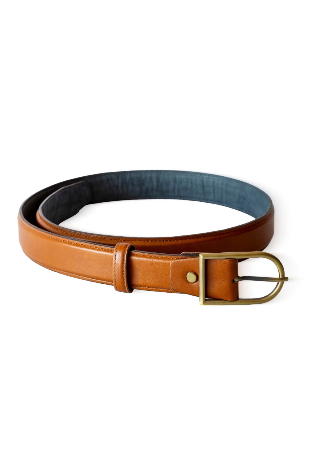 Düz Taba Deri Kemer – 3.5 Cm - 0