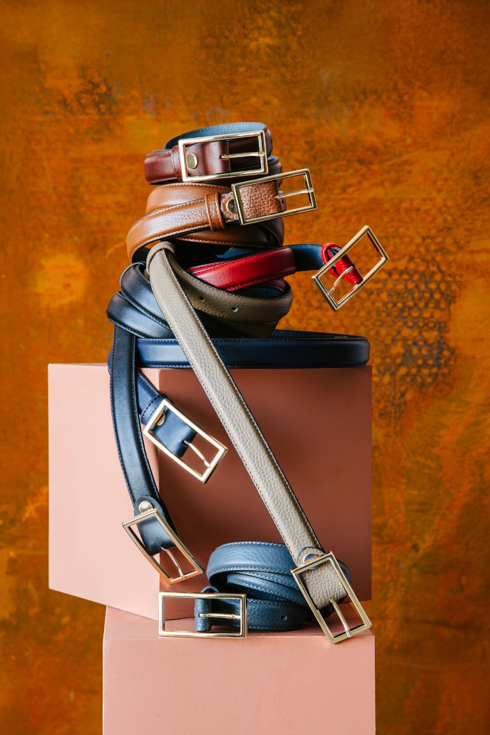 Kırmızı Deri Kemer – 2.5 Cm - 2