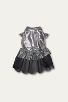 Tül Detaylı Metalik Köpek Elbisesi - 1