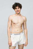 2'Li Erkek Boxer Şort - Button Fly Whitey