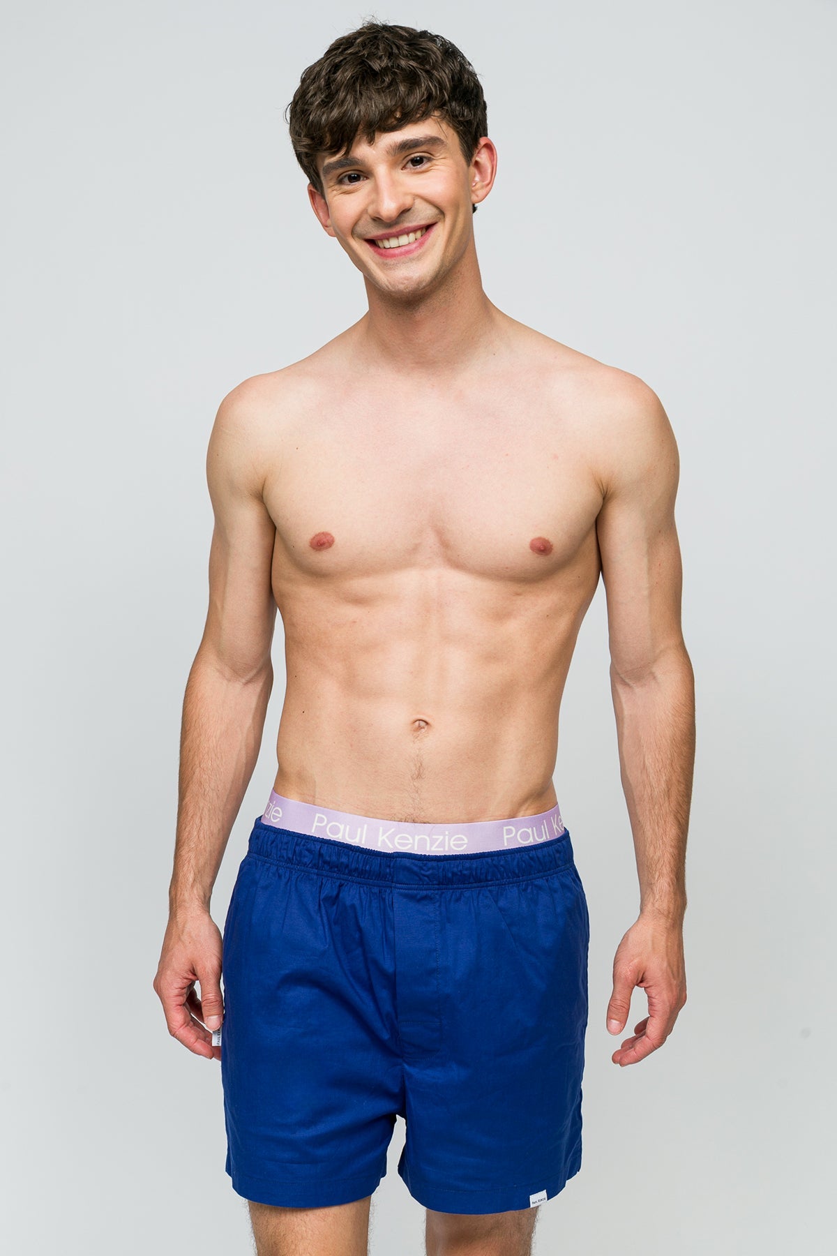 Paul Kenzie-2'li Ev şort Chill Space Collection Navy Cream-3-Milagron.com