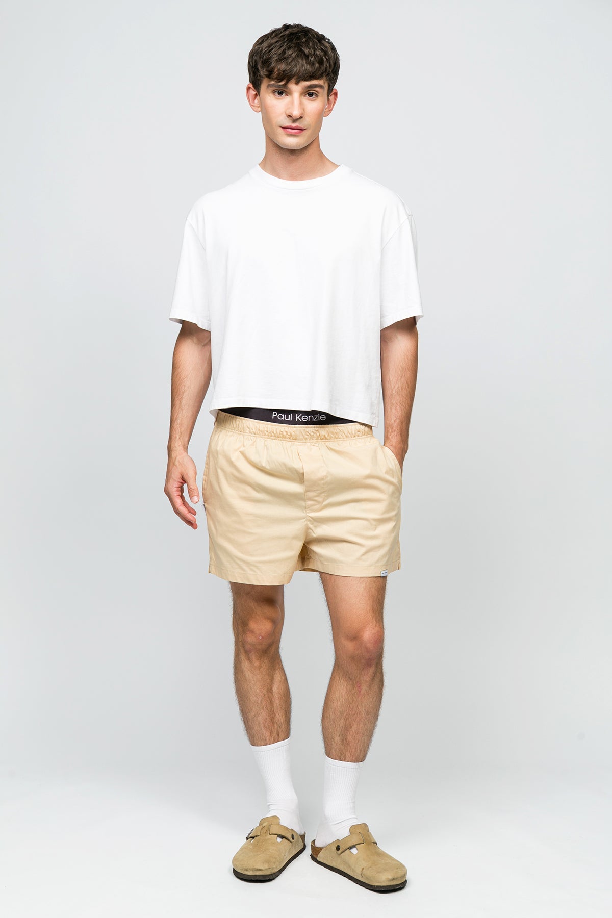 Paul Kenzie-2'li Ev şort Chill Space Collection Navy Cream-4-Milagron.com