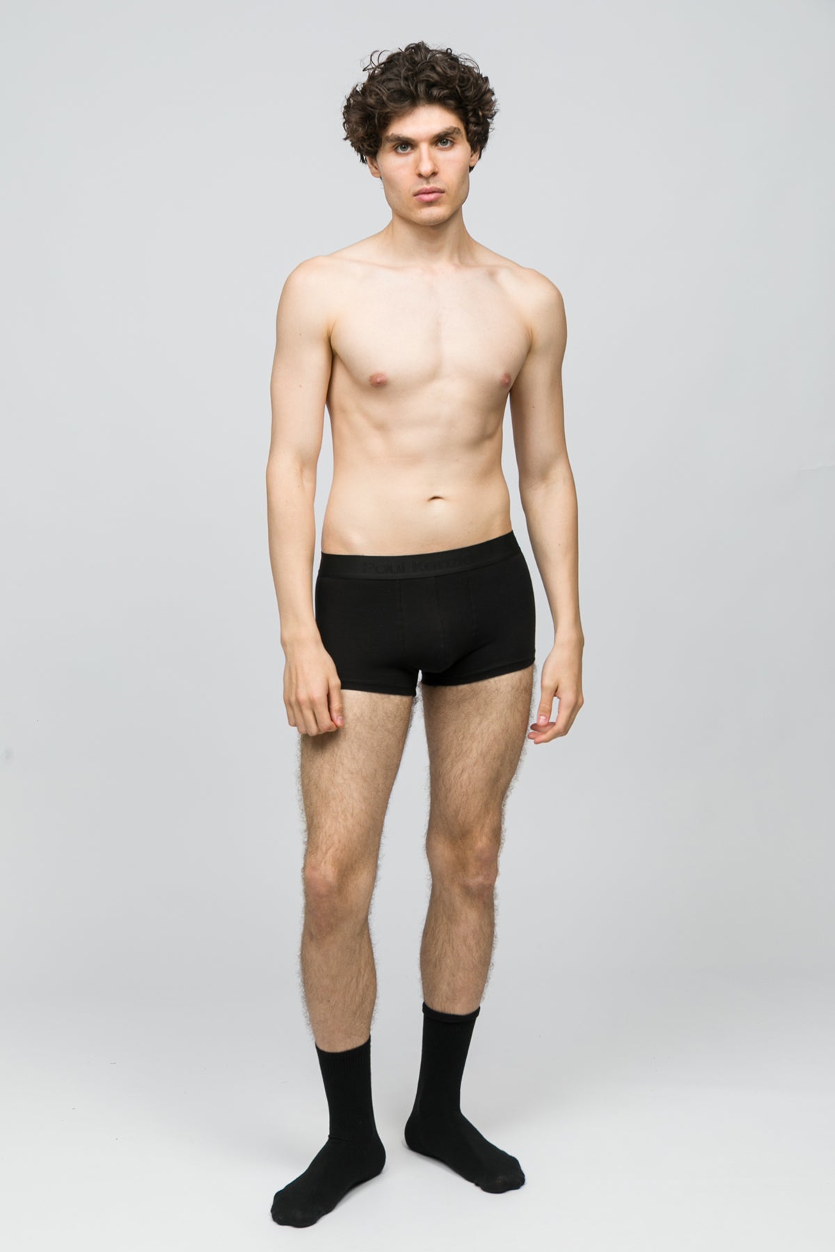 Paul Kenzie-5'li Erkek Trunk Boxer Quite Black-3-Milagron.com