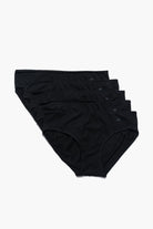 Paul Kenzie-5'li Kadın Slip Külot All Black-1-Milagron.com