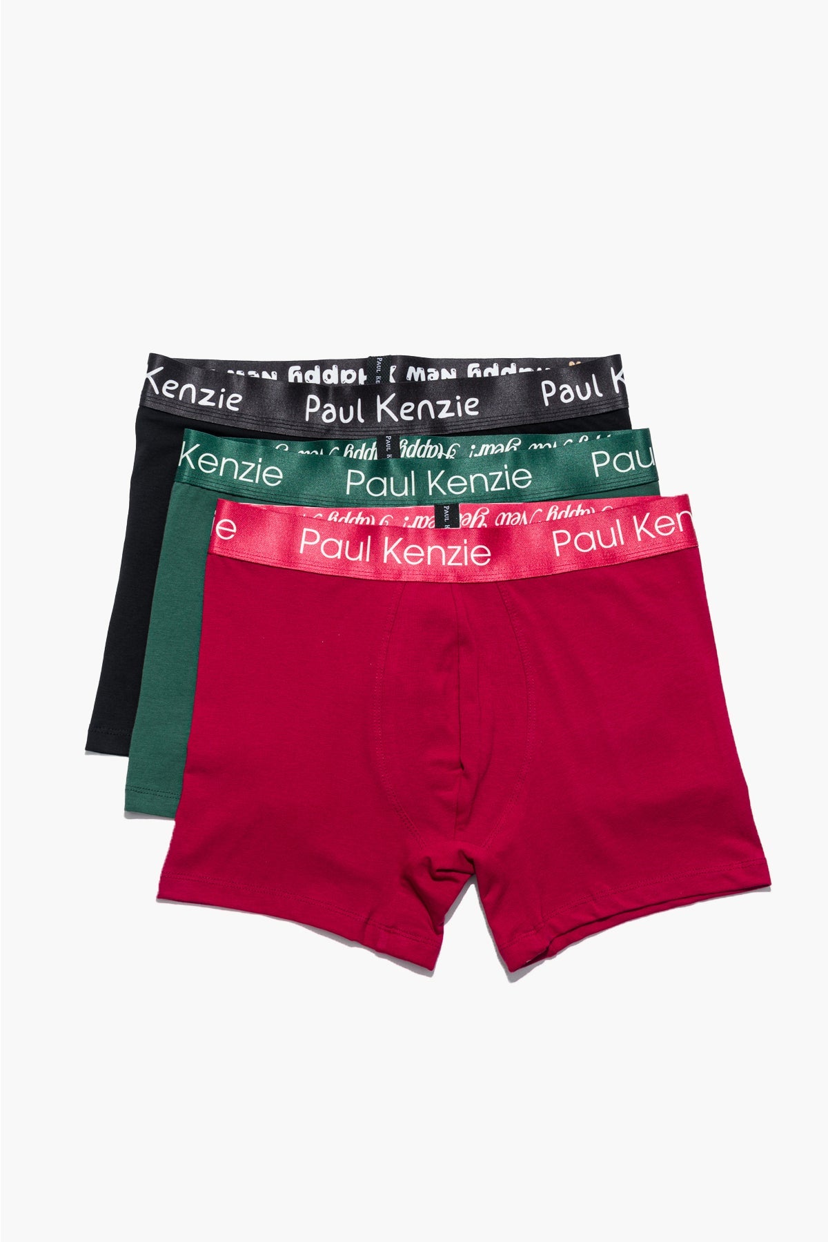 Paul Kenzie-Christmas Collection 3'lü Erkek Boxer Holly-1-Milagron.com