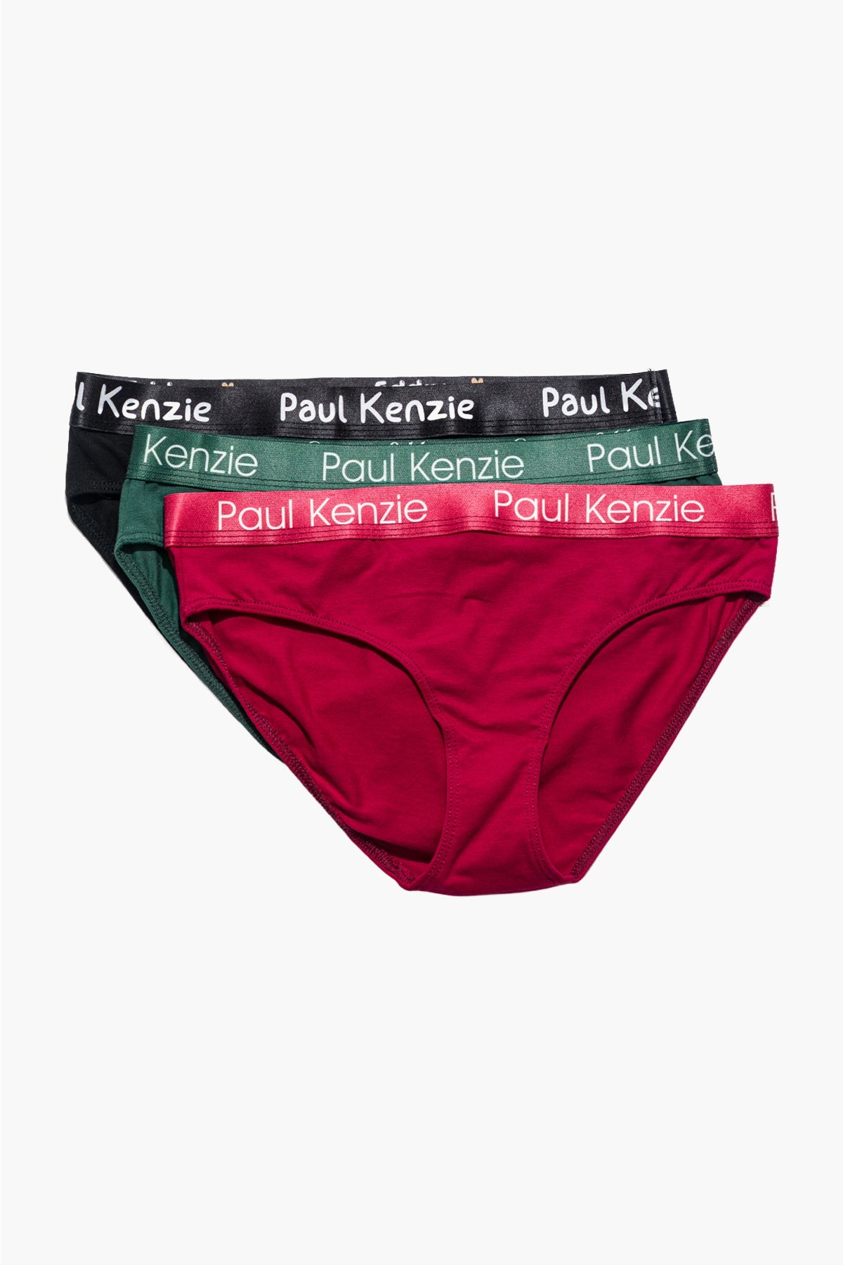Paul Kenzie-Christmas Collection 3'lü Kadın Slip Külot Holly-1-Milagron.com
