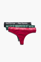 Paul Kenzie-Christmas Collection 3'lü Kadın String Külot Holly-1-Milagron.com