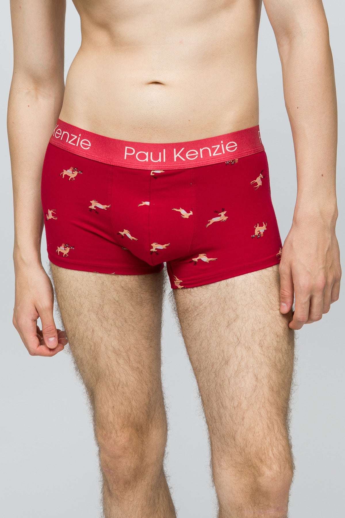 Paul Kenzie-Christmas Collection Erkek Trunk Boxer Reindeer Kisses-5-Milagron.com