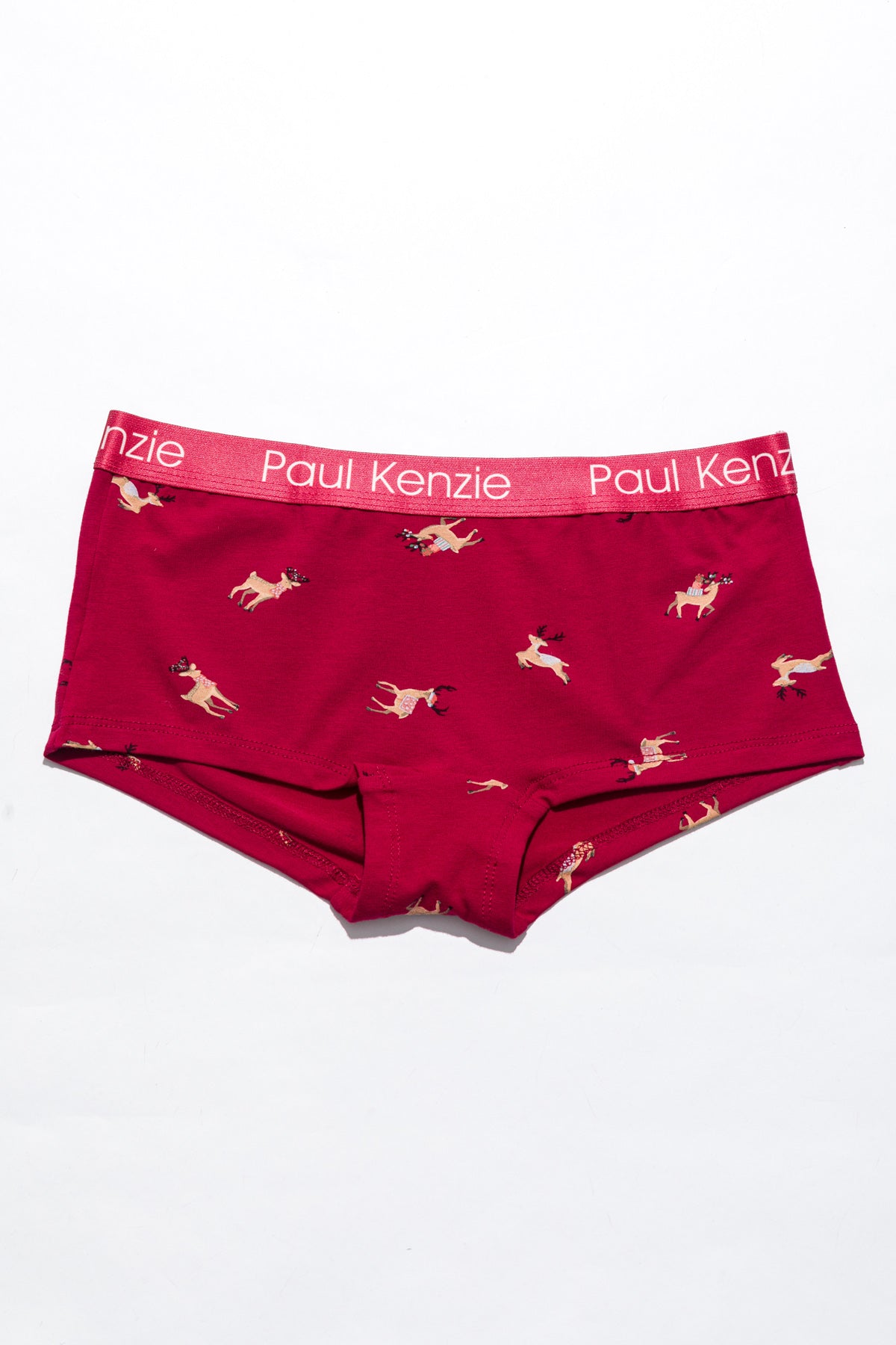 Paul Kenzie-Christmas Collection Kadın Boyshort Külot Reindeer Kisses-1-Milagron.com