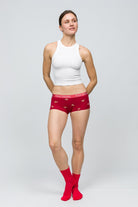 Paul Kenzie-Christmas Collection Kadın Boyshort Külot Reindeer Kisses-3-Milagron.com