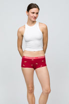 Paul Kenzie-Christmas Collection Kadın Boyshort Külot Reindeer Kisses-4-Milagron.com