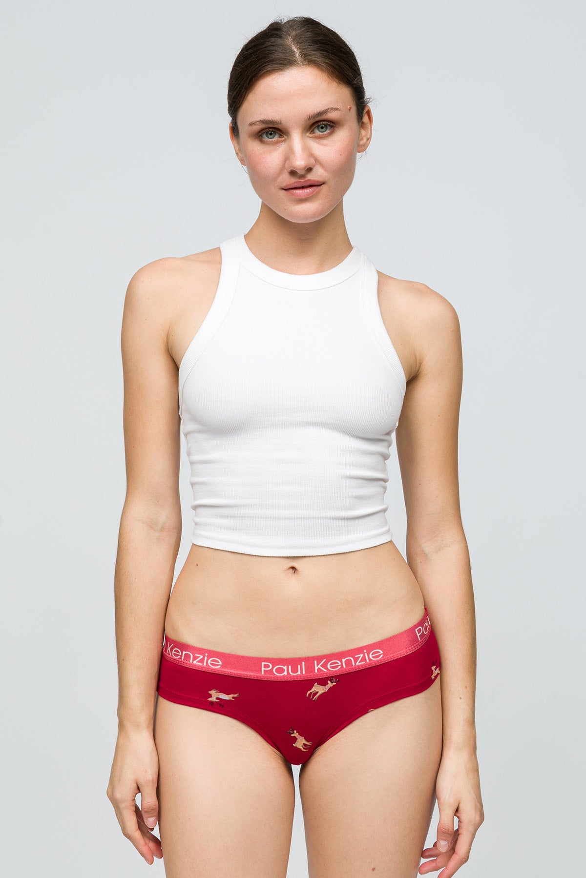 Paul Kenzie-Christmas Collection Kadın Cheeky Külot Reindeer Kisses-4-Milagron.com