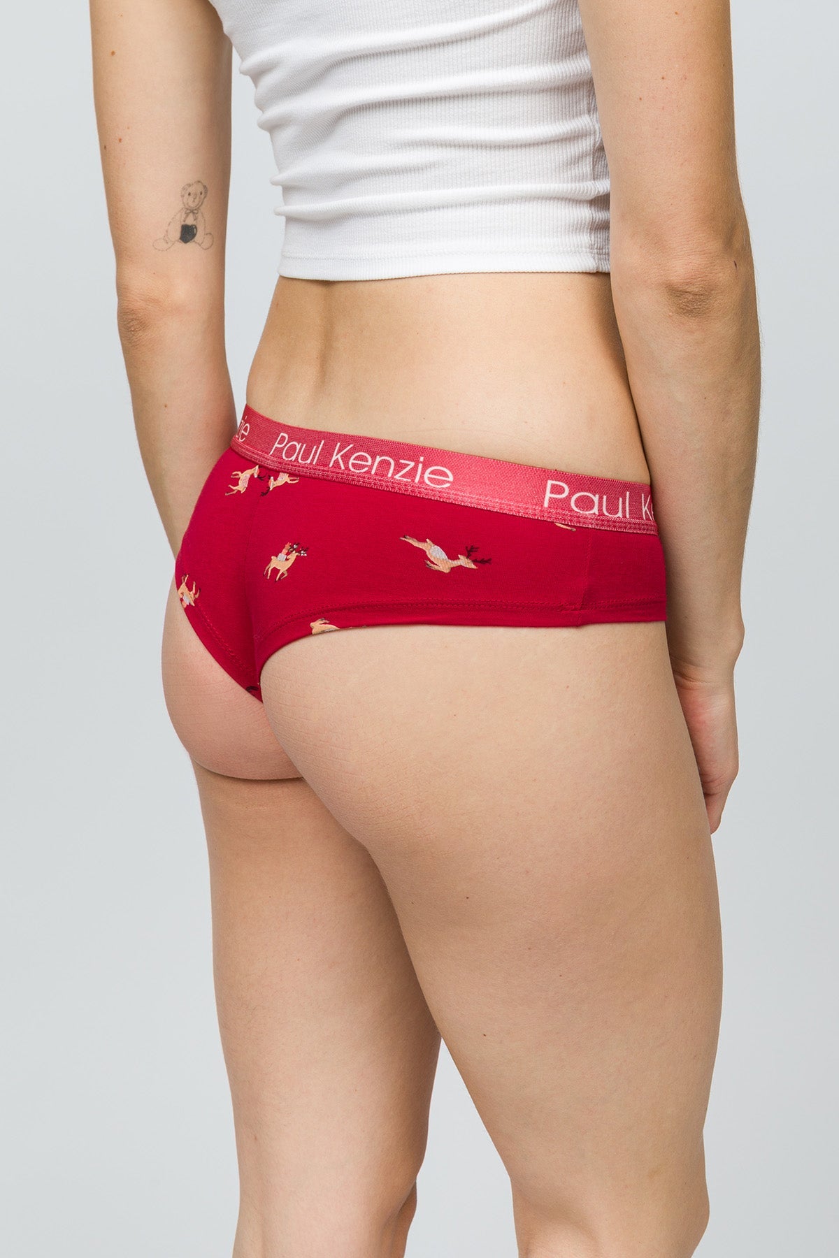 Paul Kenzie-Christmas Collection Kadın Cheeky Külot Reindeer Kisses-7-Milagron.com