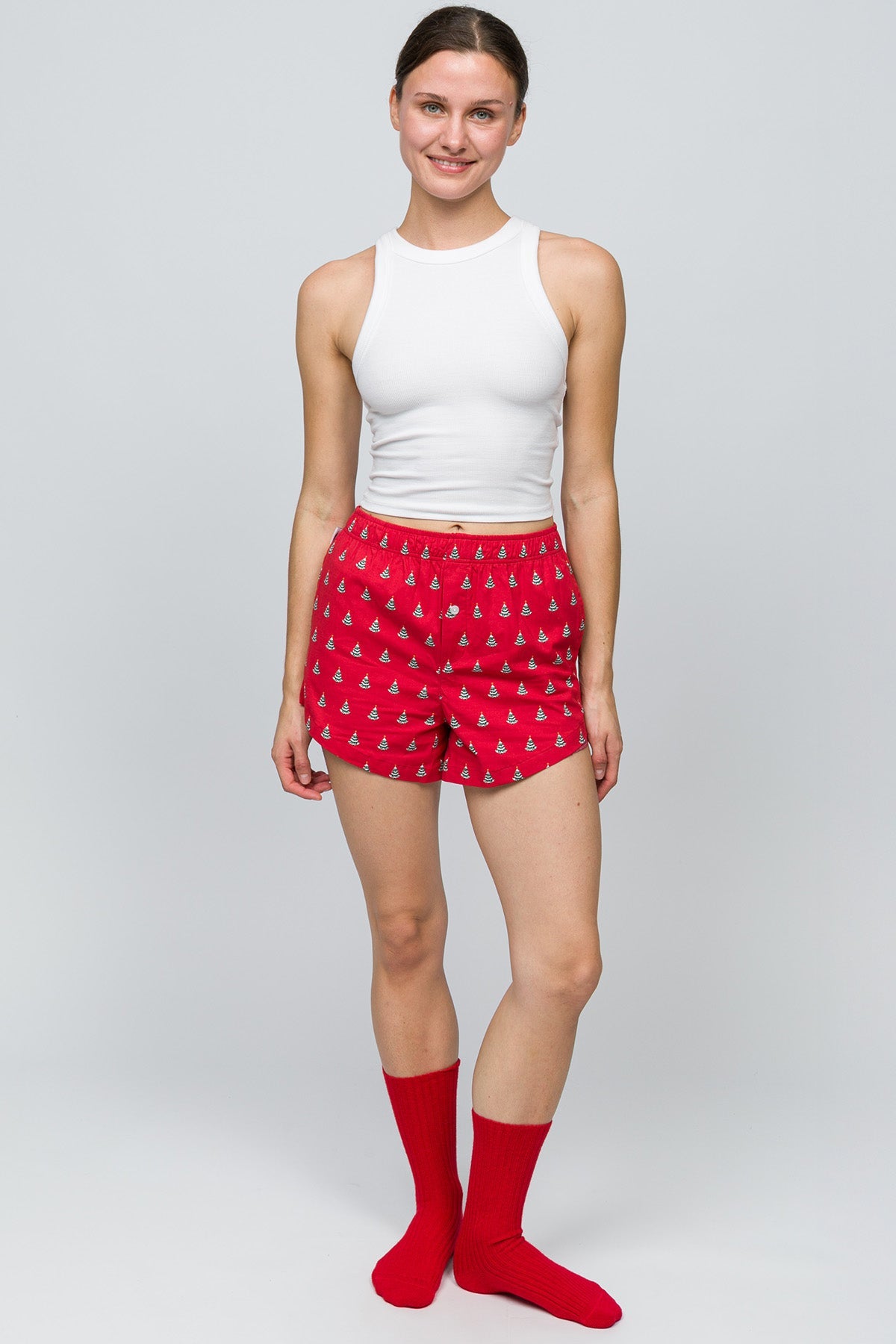 Paul Kenzie-Christmas Collection Kadın Ev şort Pine-3-Milagron.com