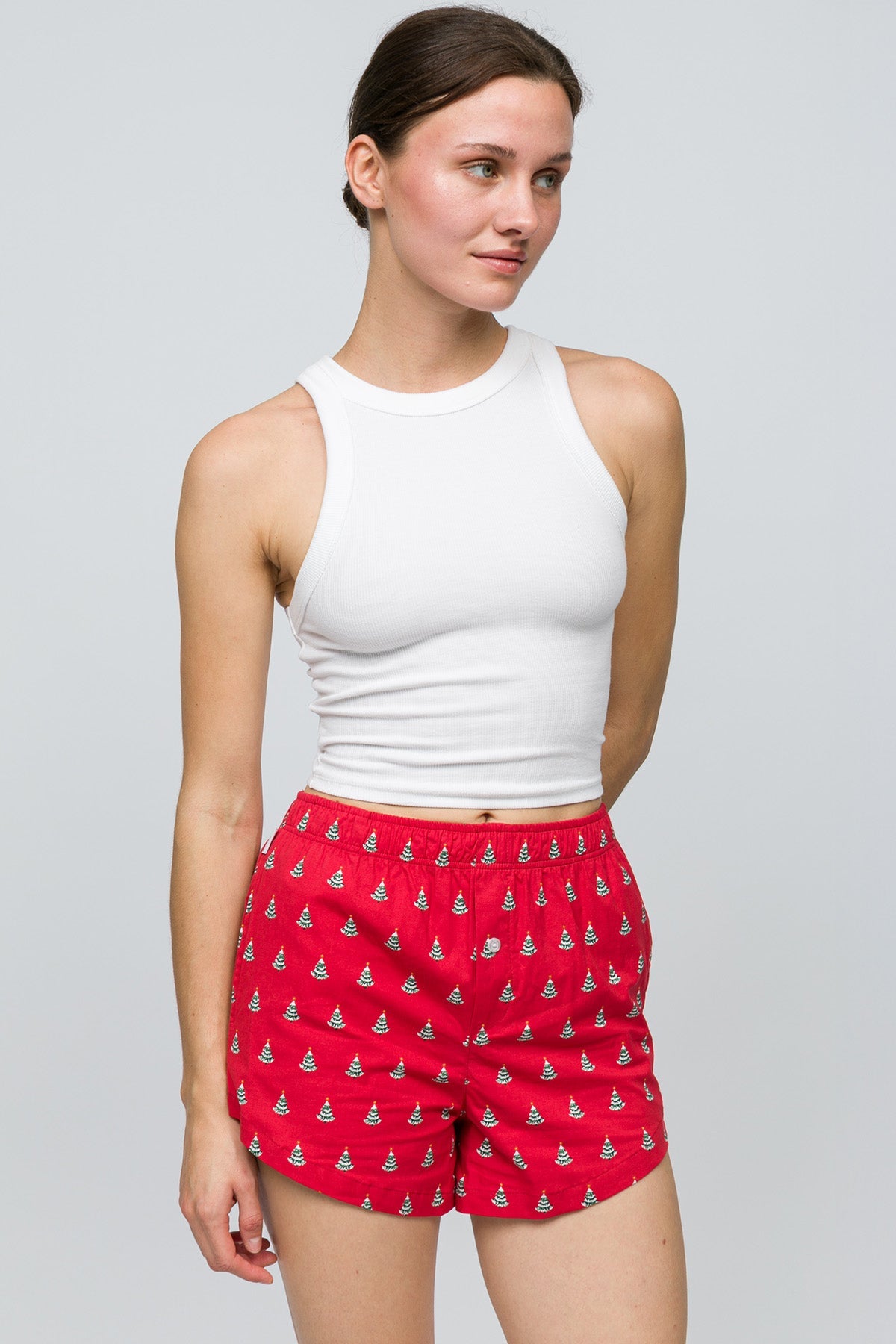 Paul Kenzie-Christmas Collection Kadın Ev şort Pine-4-Milagron.com