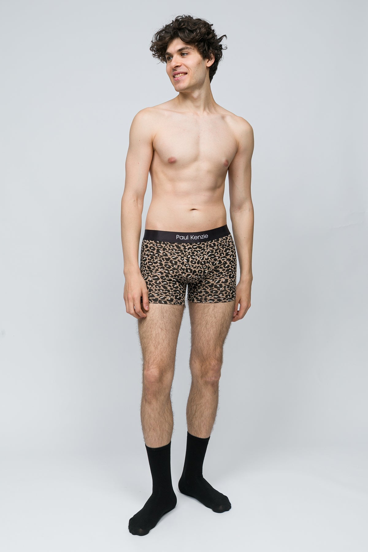 Paul Kenzie-Desenli Erkek Boxer Leopard-3-Milagron.com
