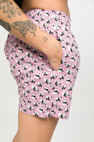 Paul Kenzie-Desenli Erkek Ev Şort – Chill Space Collection – Chilly Panda-Ev Şort-4-Milagron.com